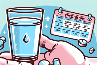 ¿Hay que ajustar el agua al tomar Trestolone?
