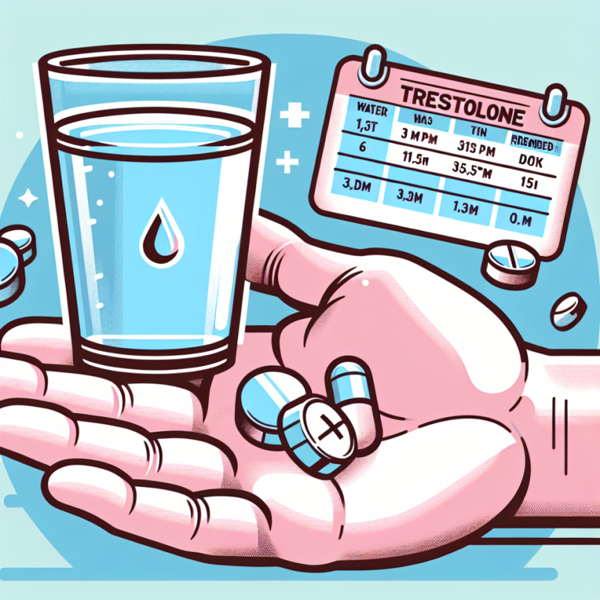 ¿Hay que ajustar el agua al tomar Trestolone?