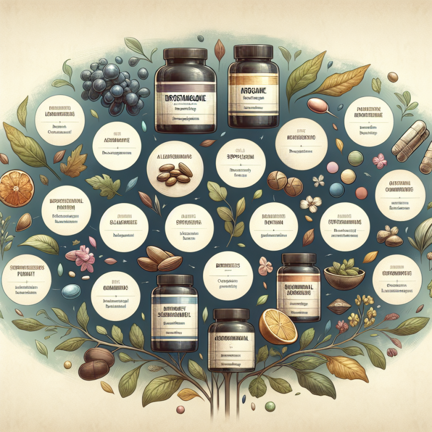 Qué suplementos naturales equilibran el uso de Drostanolona