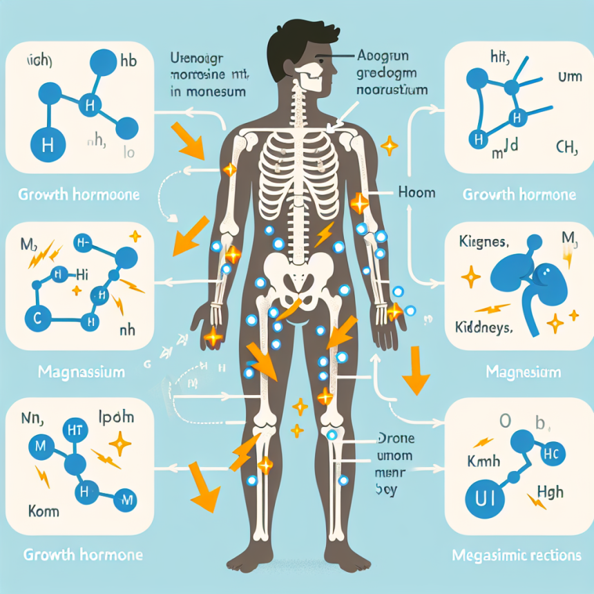Cómo influye Hormona del crecimiento en el metabolismo del magnesio