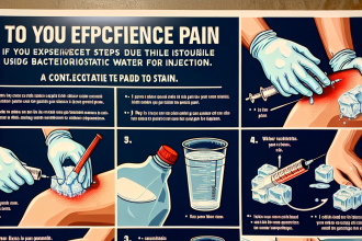 Qué hacer si experimentas dolor al usar Agua bacteriostática para inyección