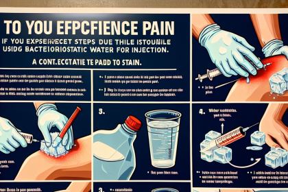 Qué hacer si experimentas dolor al usar Agua bacteriostática para inyección