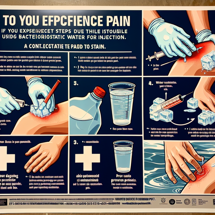 Qué hacer si experimentas dolor al usar Agua bacteriostática para inyección