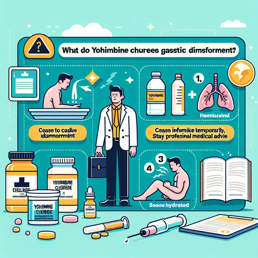 ¿Qué hacer si Yohimbine chlorine causa molestias gástricas?