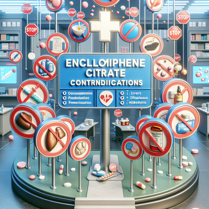 Casos en los que Enclomiphene citrate está contraindicado