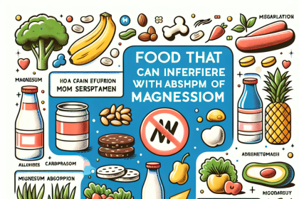 Qué alimentos pueden interferir con la absorción de Magnesium