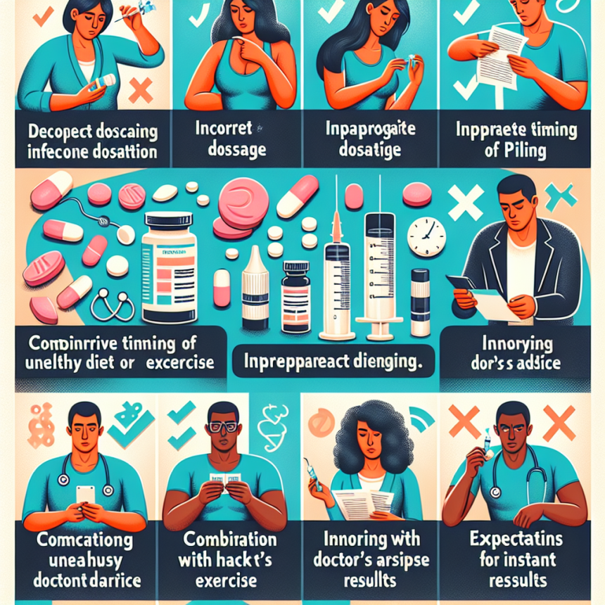 Qué errores comunes afectan la eficacia de Inyecciones y pastillas para adelgazar