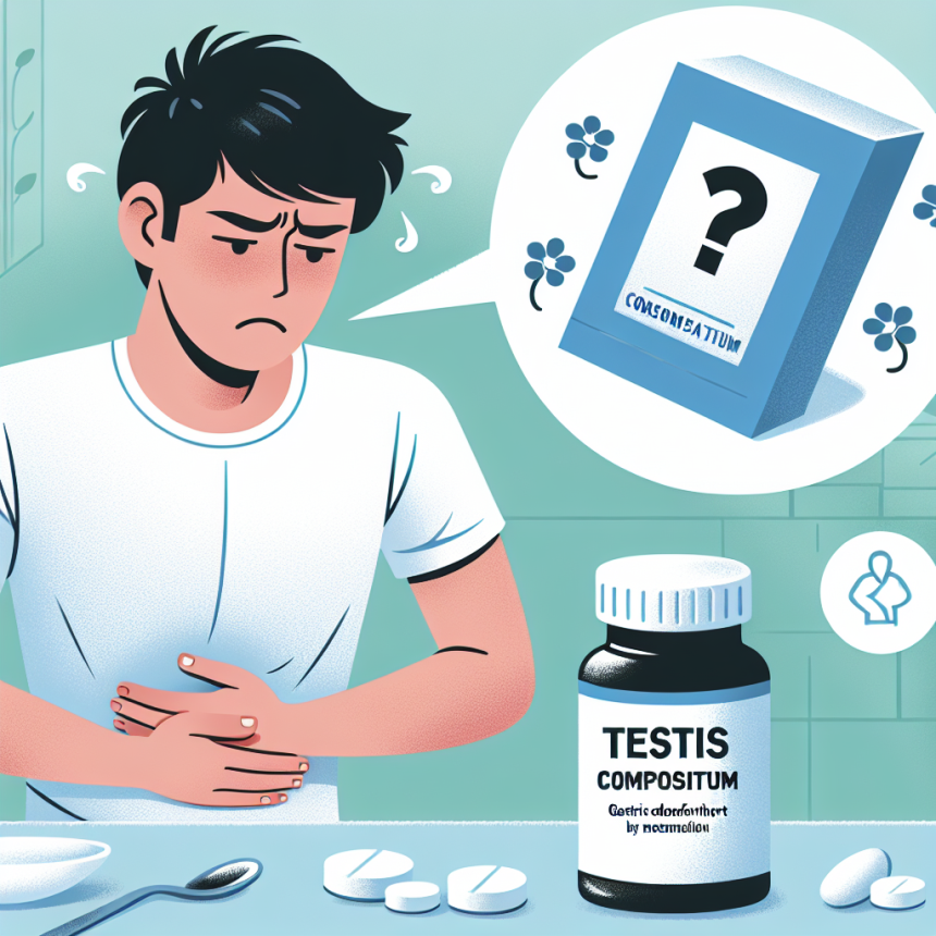 ¿Qué hacer si Testis Compositum causa molestias gástricas?