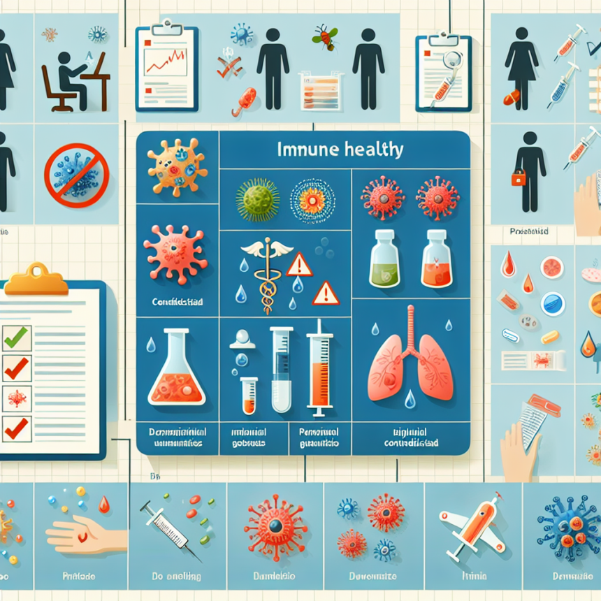 Casos en los que Salud inmunológica está contraindicado