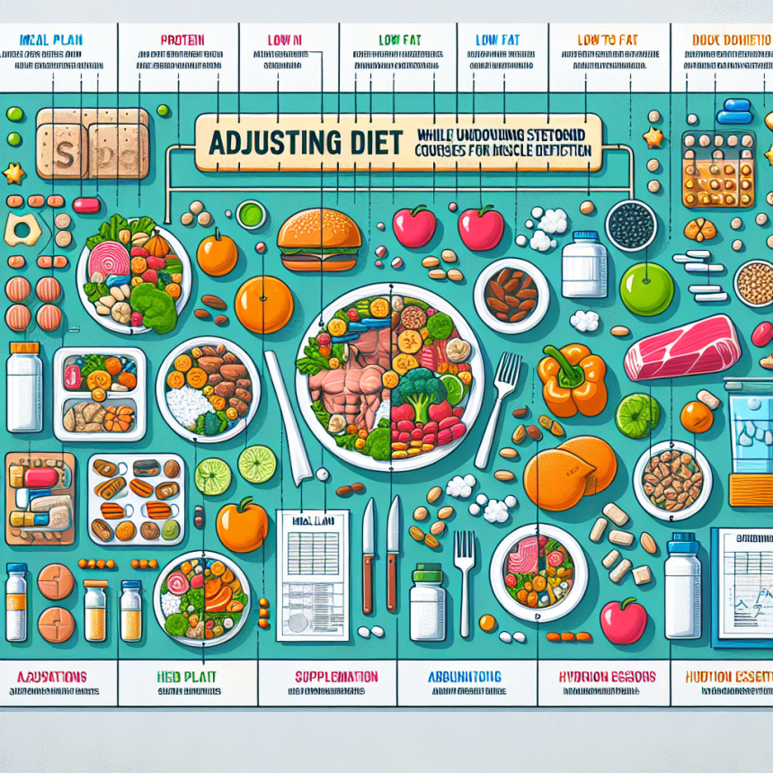 Cómo ajustar la dieta con Cursos de esteroides para definición