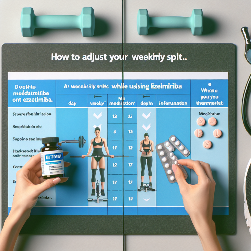 Cómo ajustar tu split semanal al usar Ezetimiba