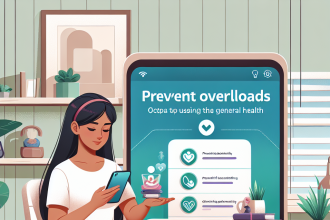 Cómo evitar sobrecargas mientras usas Salud general