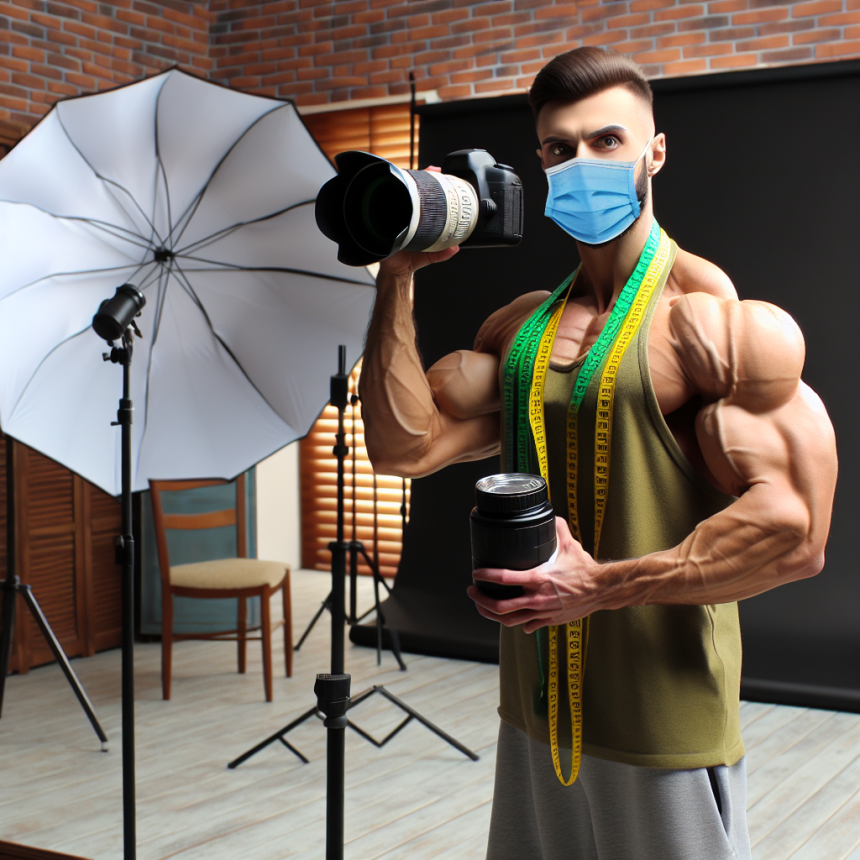 Prohormon en preparación para sesiones fotográficas