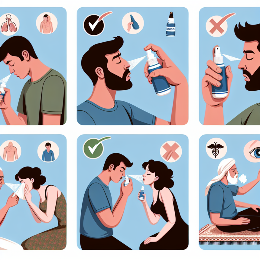 Qué no hacer durante un ciclo con Aerosoles nasales