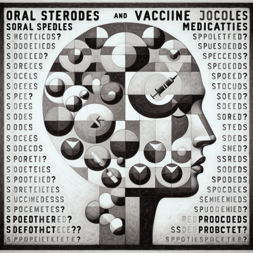 Esteroides orales y vacunas/medicamentos: preguntas prudentes